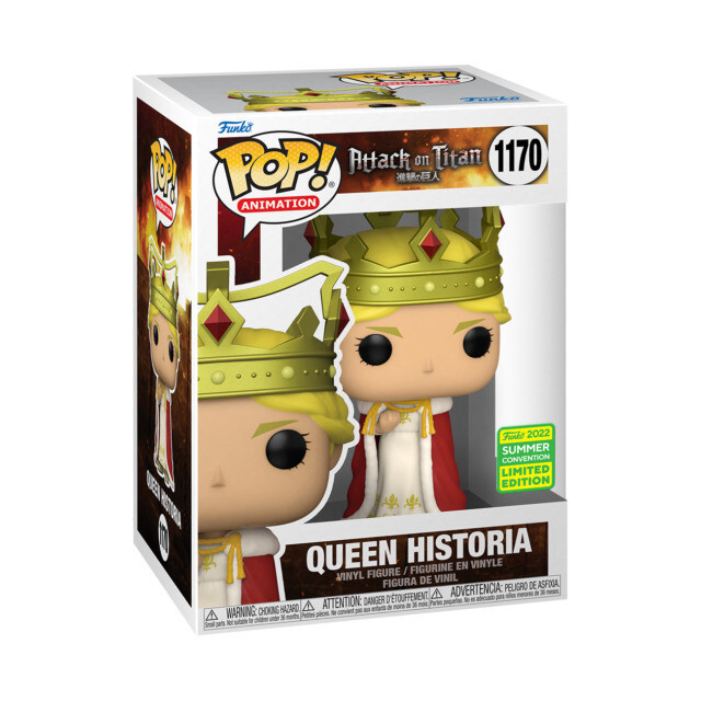 QUEEN HISTORIA Attack on Titan 2022 SDCC Funko POP! #1170 + free case