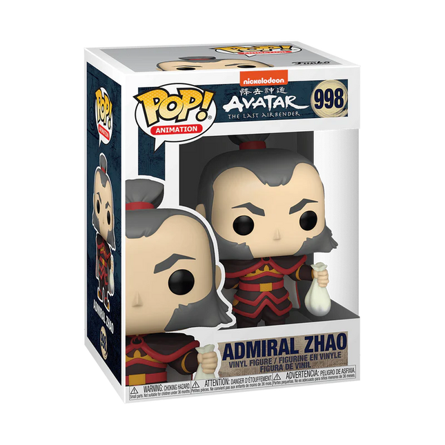Avatar The Last Airbender Admiral Zhao Pop! Vinyl Figure #998 + free case