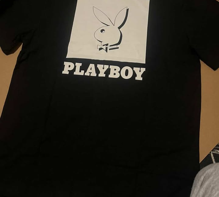 PLAYBOY back white logo Tee - Medium