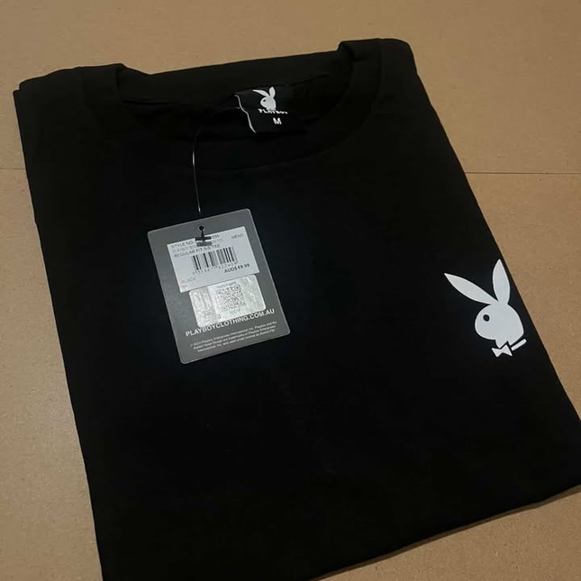 PLAYBOY back white logo Tee - Medium