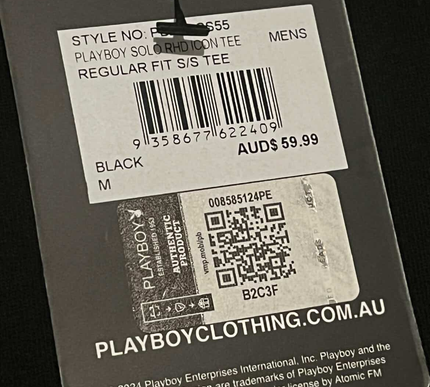 PLAYBOY back white logo Tee - Medium