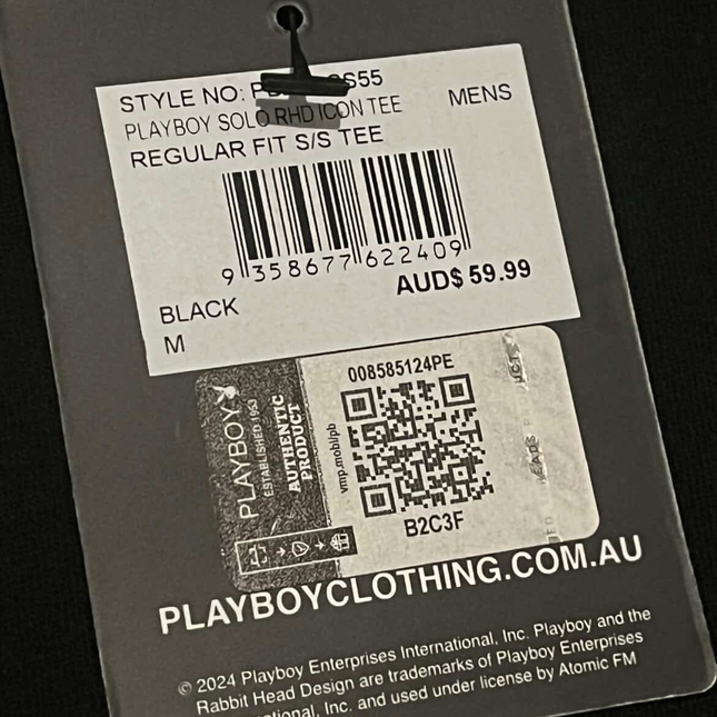 PLAYBOY back white logo Tee - Medium