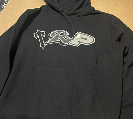 Trapstar TRP Hoodie - Black/Blackout Edition - Medium