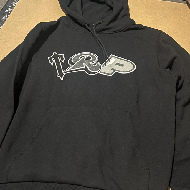 Trapstar TRP Hoodie - Black/Blackout Edition - Medium