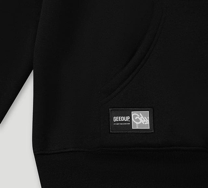 Geedup Team Logo/Handstyle Hoodie Black/Red large