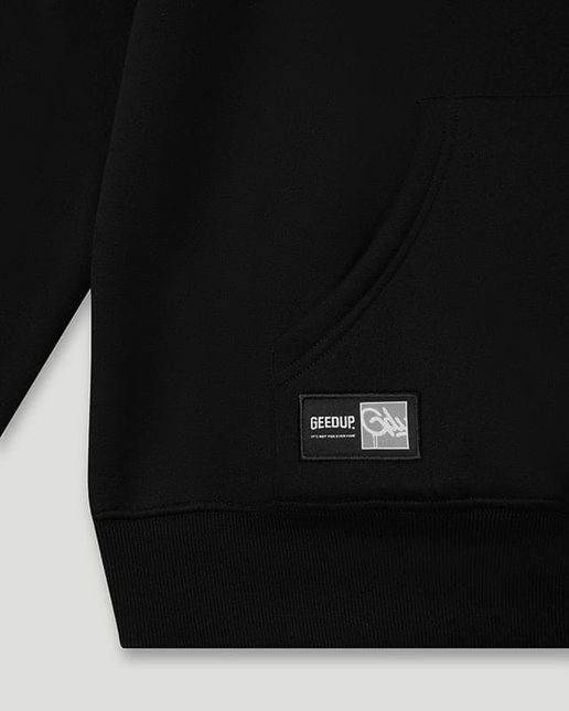 Geedup Team Logo/Handstyle Hoodie Black/Red large