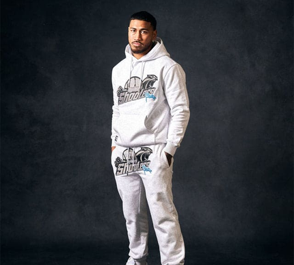 Geedup X Trapstar Sydney Shooters Trackpants White Marle/Blue XXL