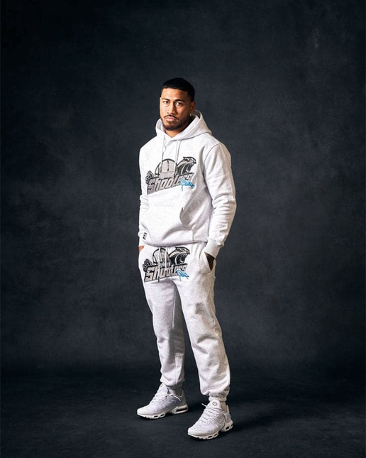 Geedup X Trapstar Sydney Shooters Trackpants White Marle/Blue XXL