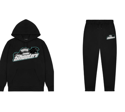 Reflective Shooters Trapstar tracksuit BLACK