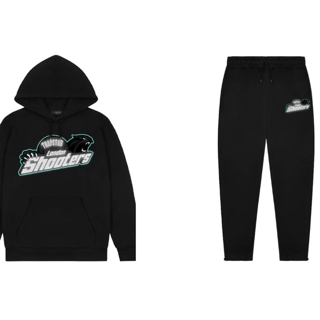 Reflective Shooters Trapstar tracksuit BLACK