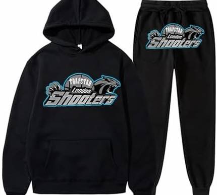 Reflective Shooters Trapstar tracksuit BLACK
