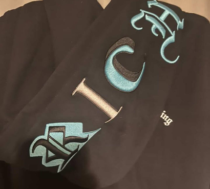 Hoodrich Heat V3 Full Zip Hoodie Blue - LARGE