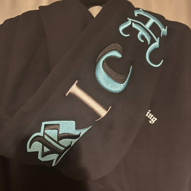 Hoodrich Heat V3 Full Zip Hoodie Blue - LARGE