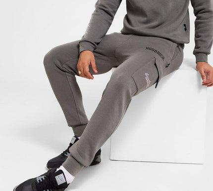 Hoodrich grey/pink splatter joggers - Large