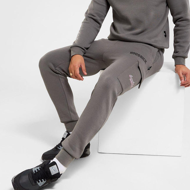 Hoodrich grey/pink splatter joggers - Large