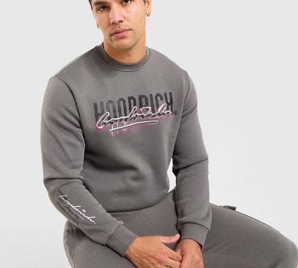 Hoodrich grey/pink splatter joggers - Large