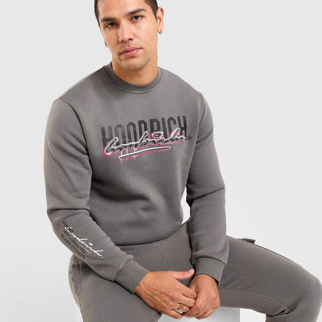 Hoodrich grey/pink splatter joggers - Large